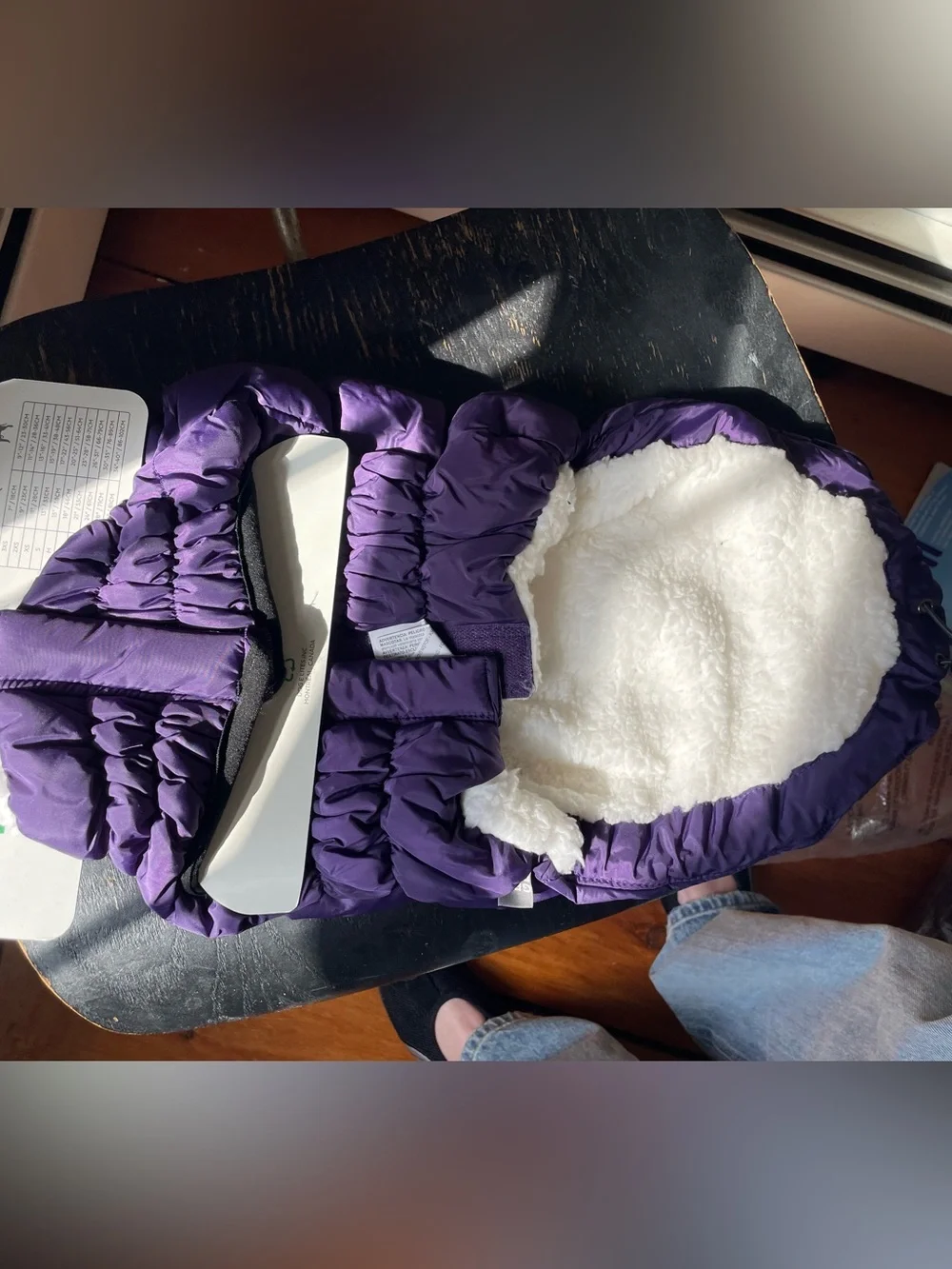 GF PET Purple Puffer Dog Coat